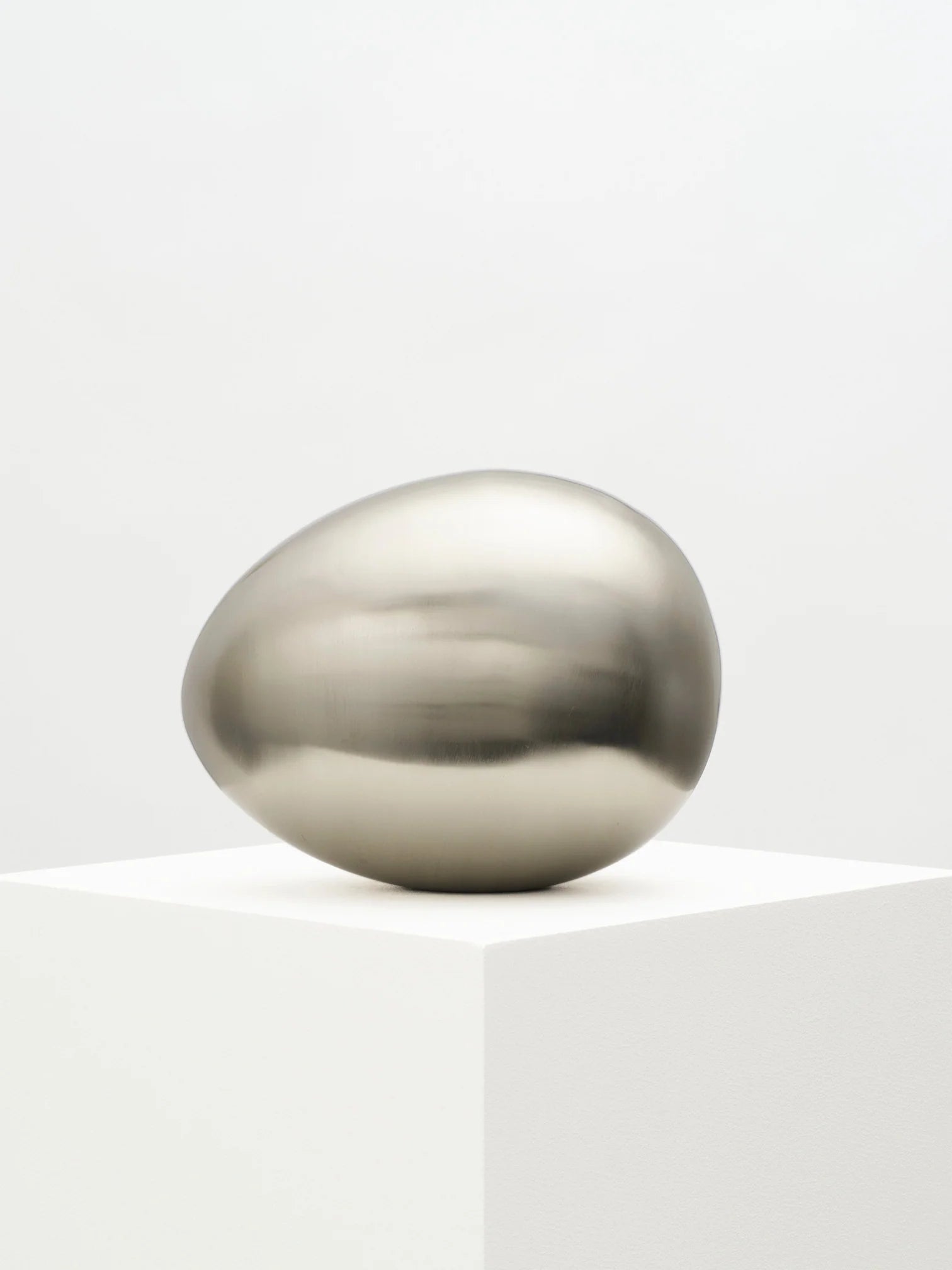 Silver Egg Sculpture