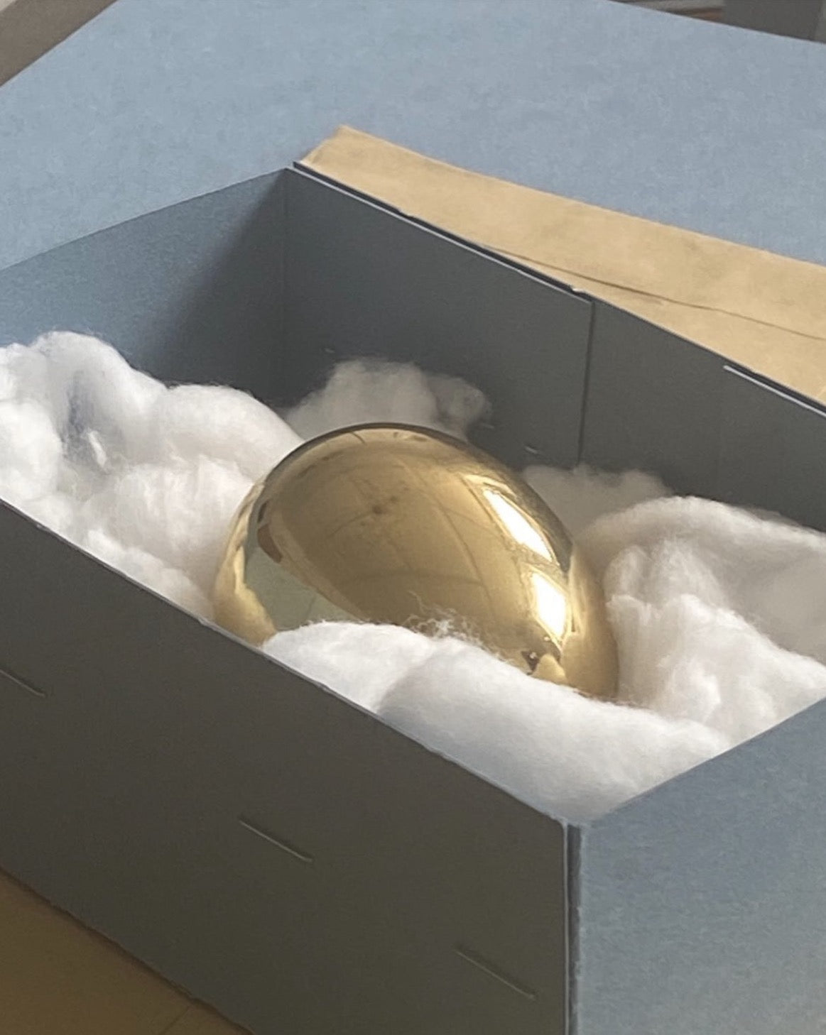 Brass Egg Sculpture – That Looks