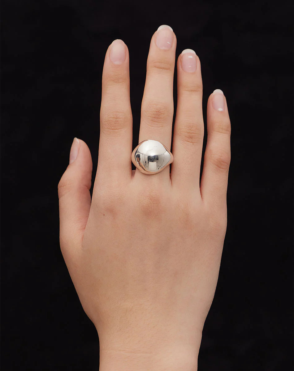 Orb Ring in Silver