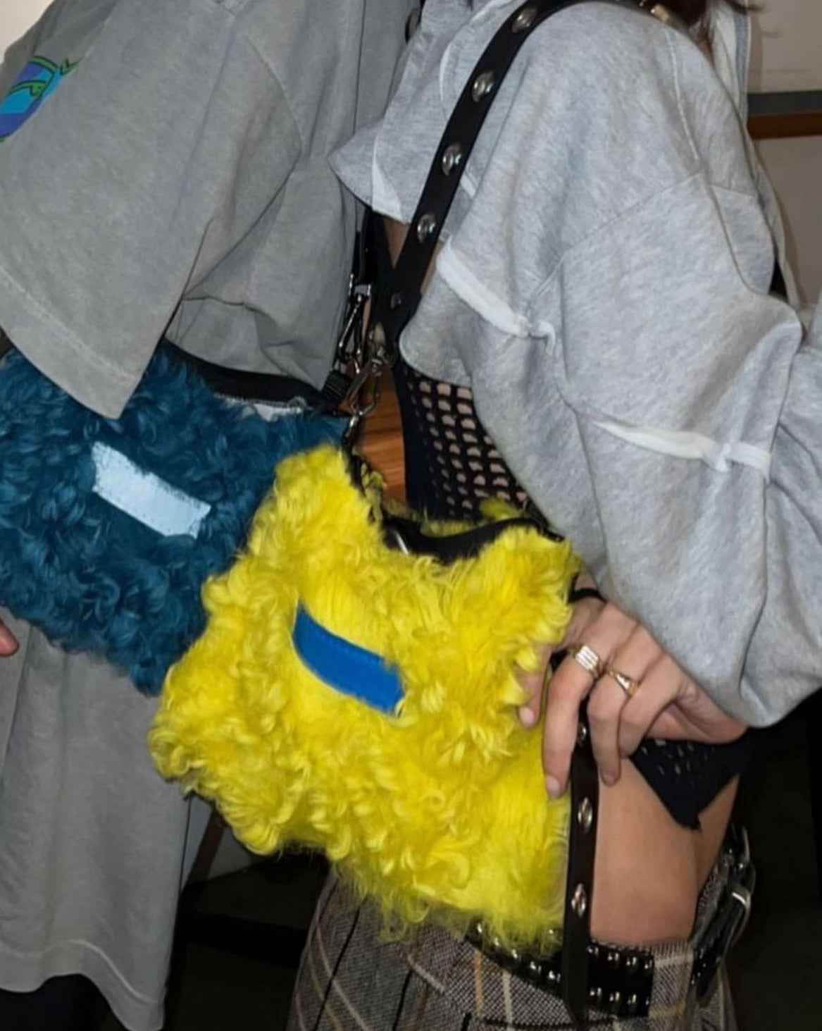 Split Denim Canary Fluffy